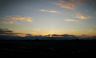 砺波市の夕焼け